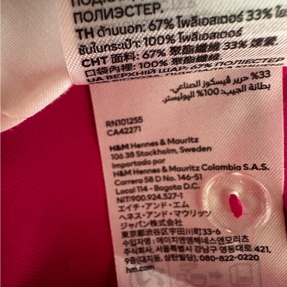 H&M | Wide Leg Dress Pants / Trouser Pants in Hot Pink| Size 2 NWOT - Picture 8 of 10